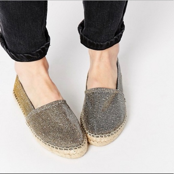 Kurt Geiger | Sparkly Slip Ons Espadrilles - Picture 2 of 3